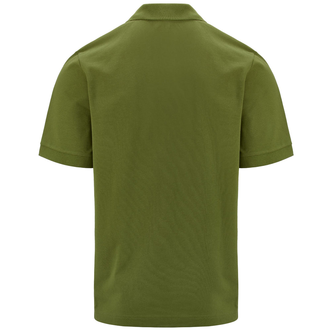 Polo Shirts Man LOGO  HOLIVER MSS Polo GREEN MILITARY - BLUE MARINE Dressed Side (jpg Rgb)		