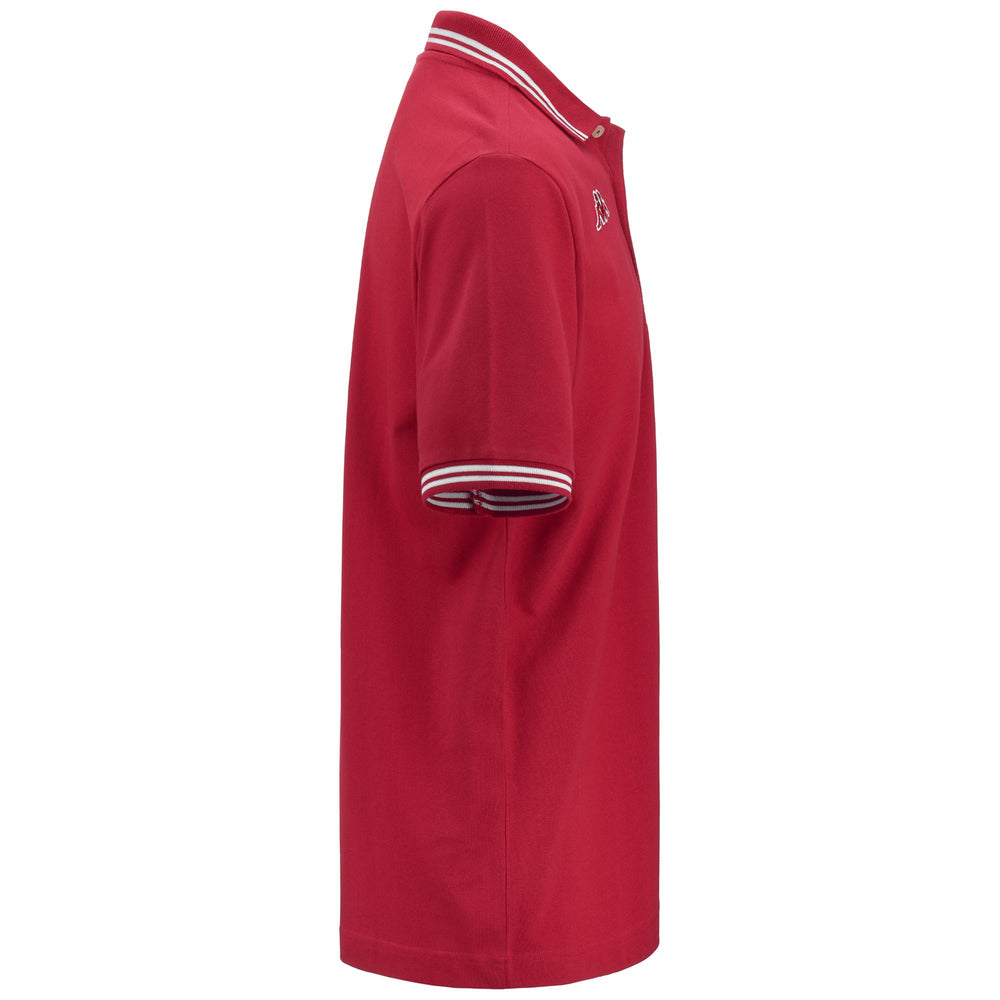 Polo Shirts Man LOGO MALTAX 5 MSS Polo RED HAUTE Dressed Front (jpg Rgb)	