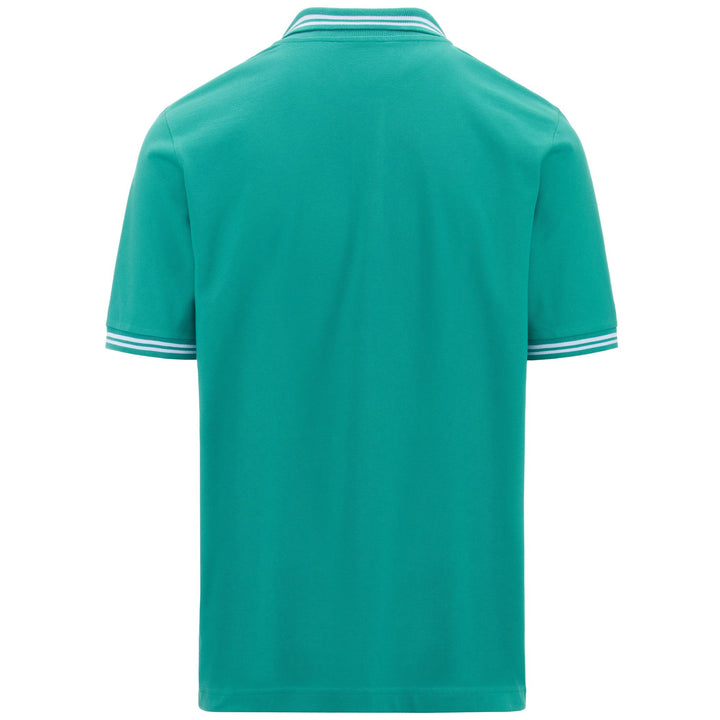 Polo Shirts Man LOGO MALTAX 5 MSS Polo GREEN COLUMBIA Dressed Side (jpg Rgb)		