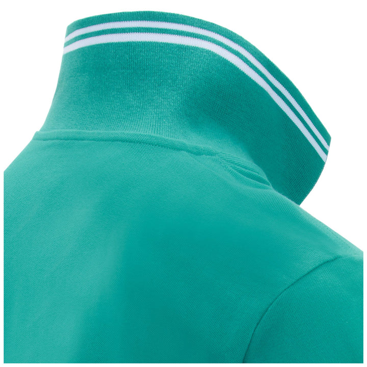 Polo Shirts Man LOGO MALTAX 5 MSS Polo GREEN COLUMBIA Dressed Back (jpg Rgb)		