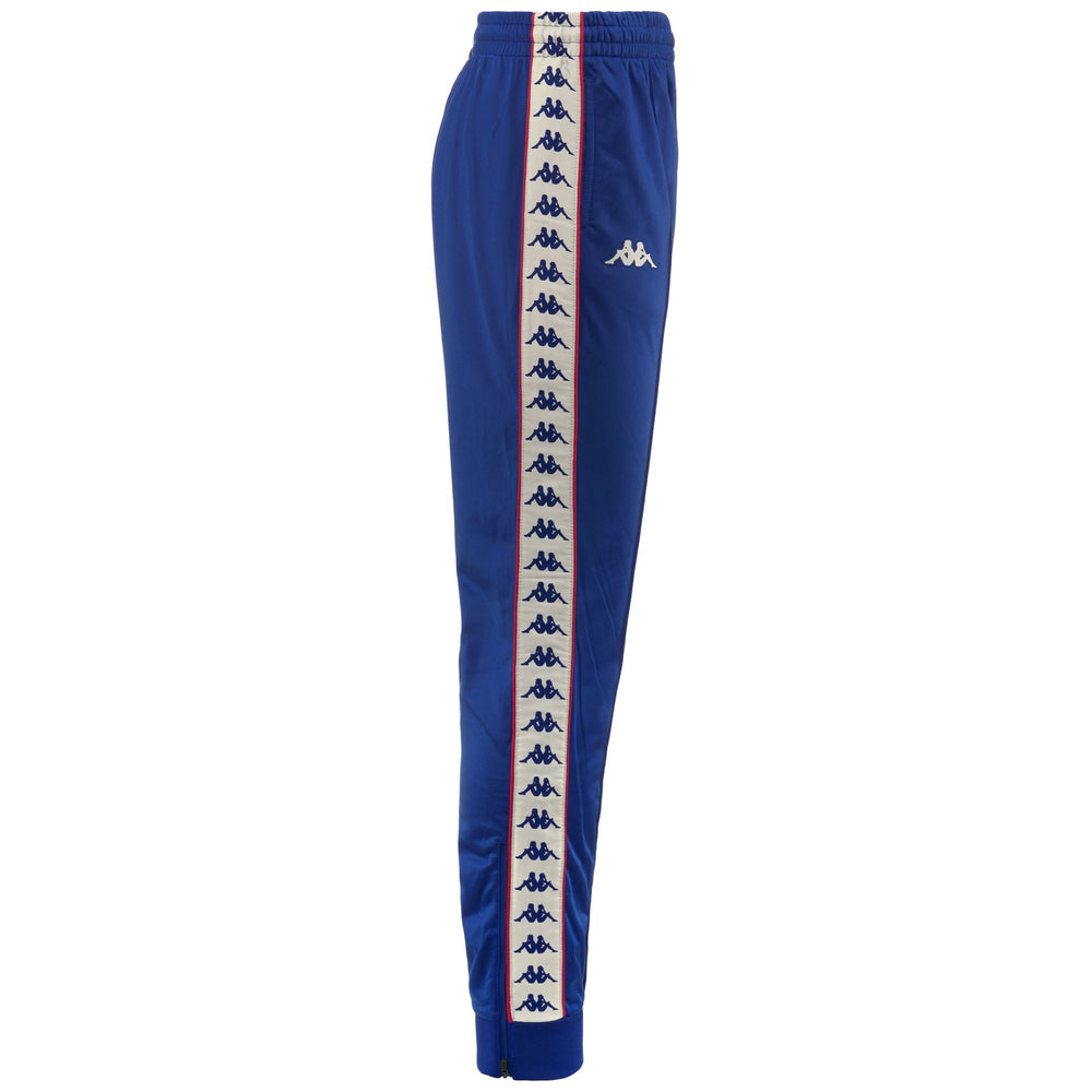 Pants Man 222 BANDA   RASTORIA SLIM Sport Trousers BLUE ROYAL-WHITE ANTIQUE-RED Dressed Front (jpg Rgb)	