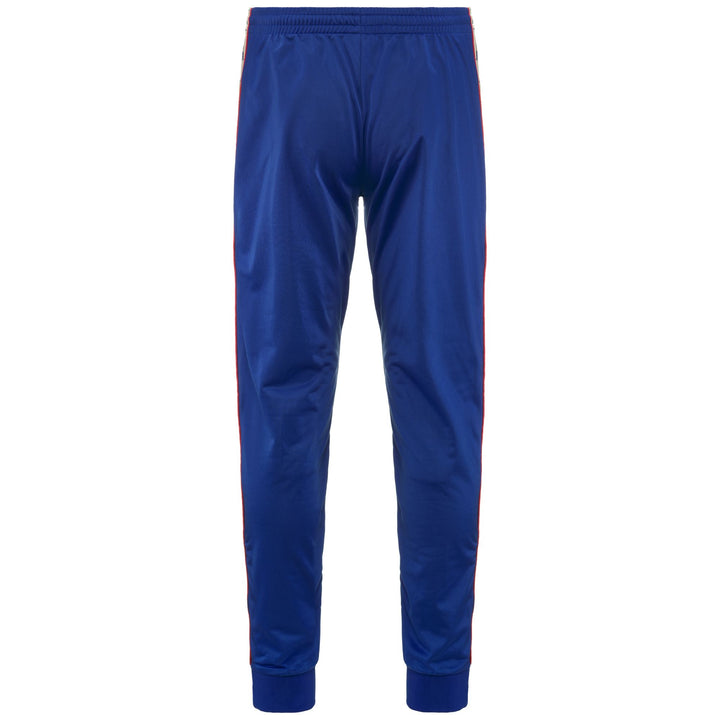 Pants Man 222 BANDA   RASTORIA SLIM Sport Trousers BLUE ROYAL-WHITE ANTIQUE-RED Dressed Side (jpg Rgb)		