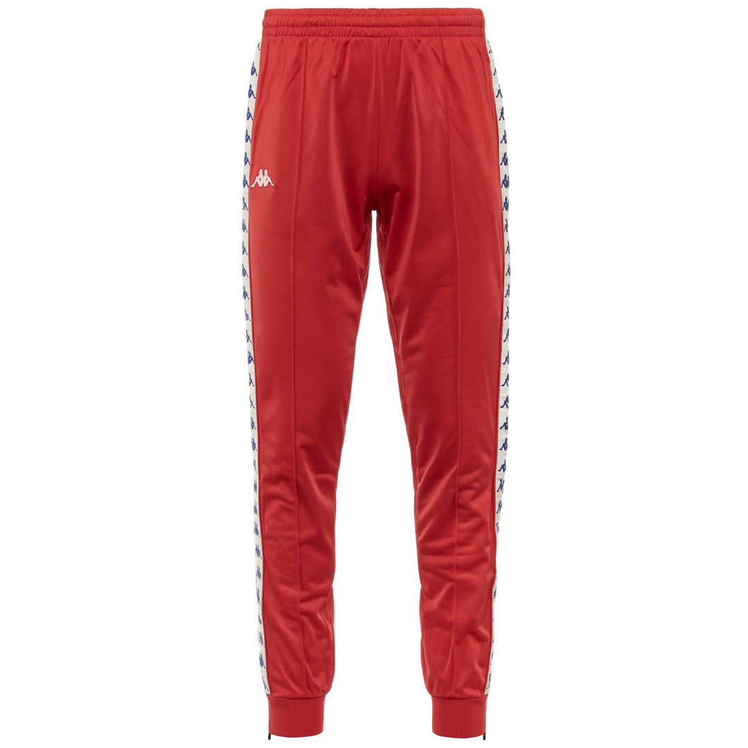 Pants Man 222 BANDA   RASTORIA SLIM Sport Trousers RED-WHITE ANTIQUE Photo (jpg Rgb)			