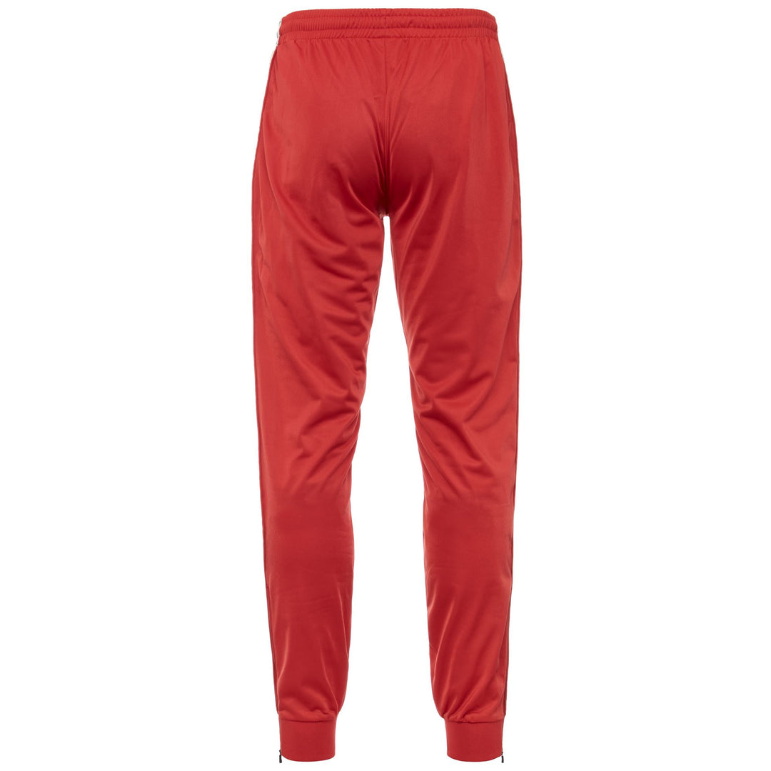 Pants Man 222 BANDA   RASTORIA SLIM Sport Trousers RED-WHITE ANTIQUE Dressed Side (jpg Rgb)		