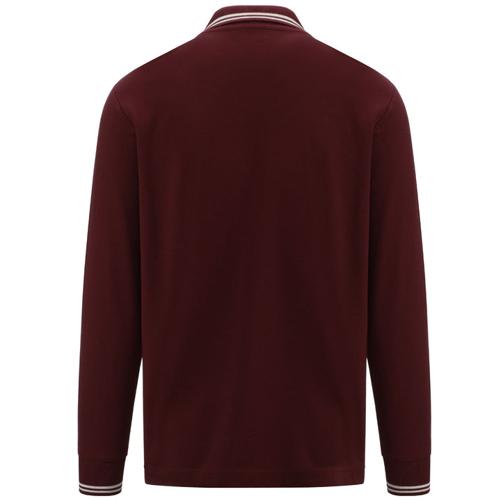 Polo Shirts Man LOGO MALTAX 5 MLS Polo RED POMEGRANATE Dressed Side (jpg Rgb)		