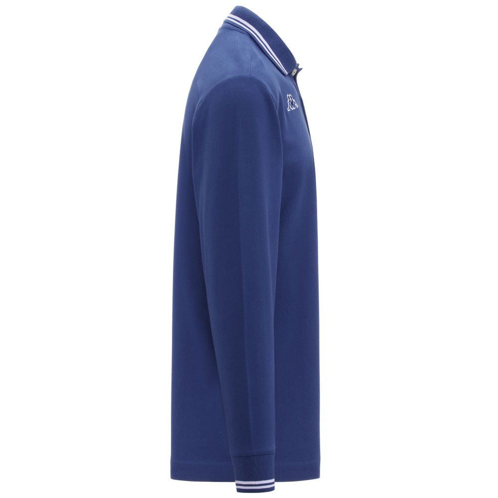 Polo Shirts Man LOGO MALTAX 5 MLS Polo BLUE SAPPHIRE Dressed Front (jpg Rgb)	