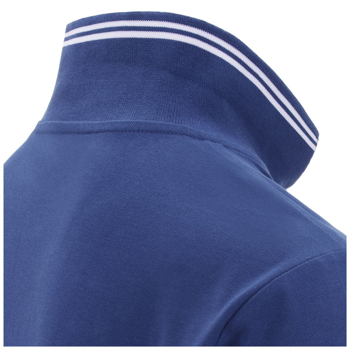 Polo Shirts Man LOGO MALTAX 5 MLS Polo BLUE SAPPHIRE Dressed Back (jpg Rgb)		