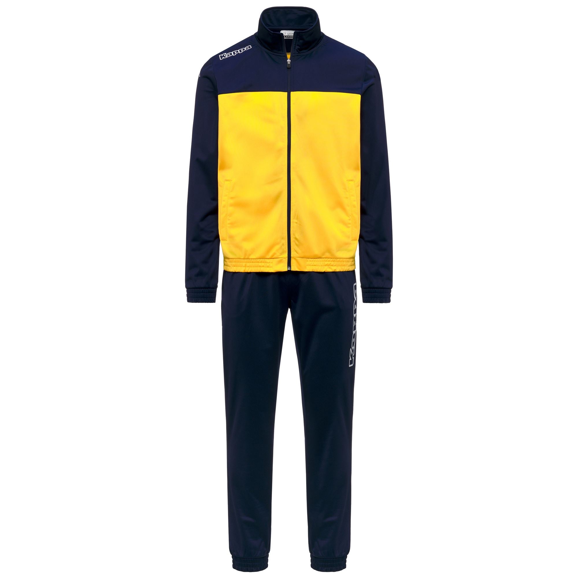 Sport Suits Man KAPPA4FOOTBALL ALFON TRACKSUIT YELLOW-BLUE MARINE