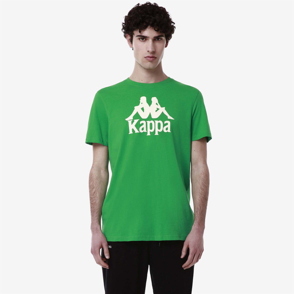 T-ShirtsTop Man AUTHENTIC   ESTESSI T-Shirt GREEN FERN - WHITE ANTIQUE Detail (jpg Rgb)			