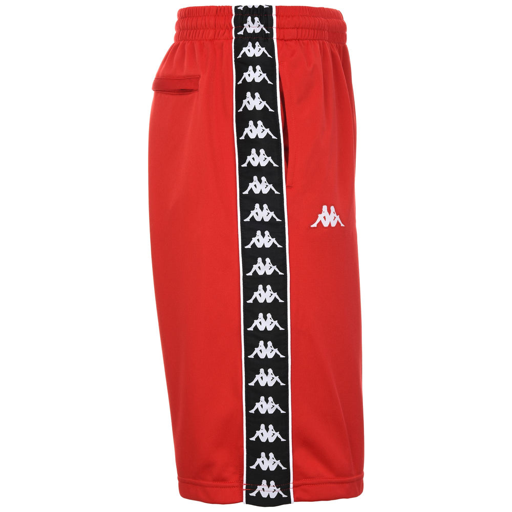 Shorts Man 222 BANDA   TREADWELLZ Sport  Shorts RED-BLACK Dressed Front (jpg Rgb)	