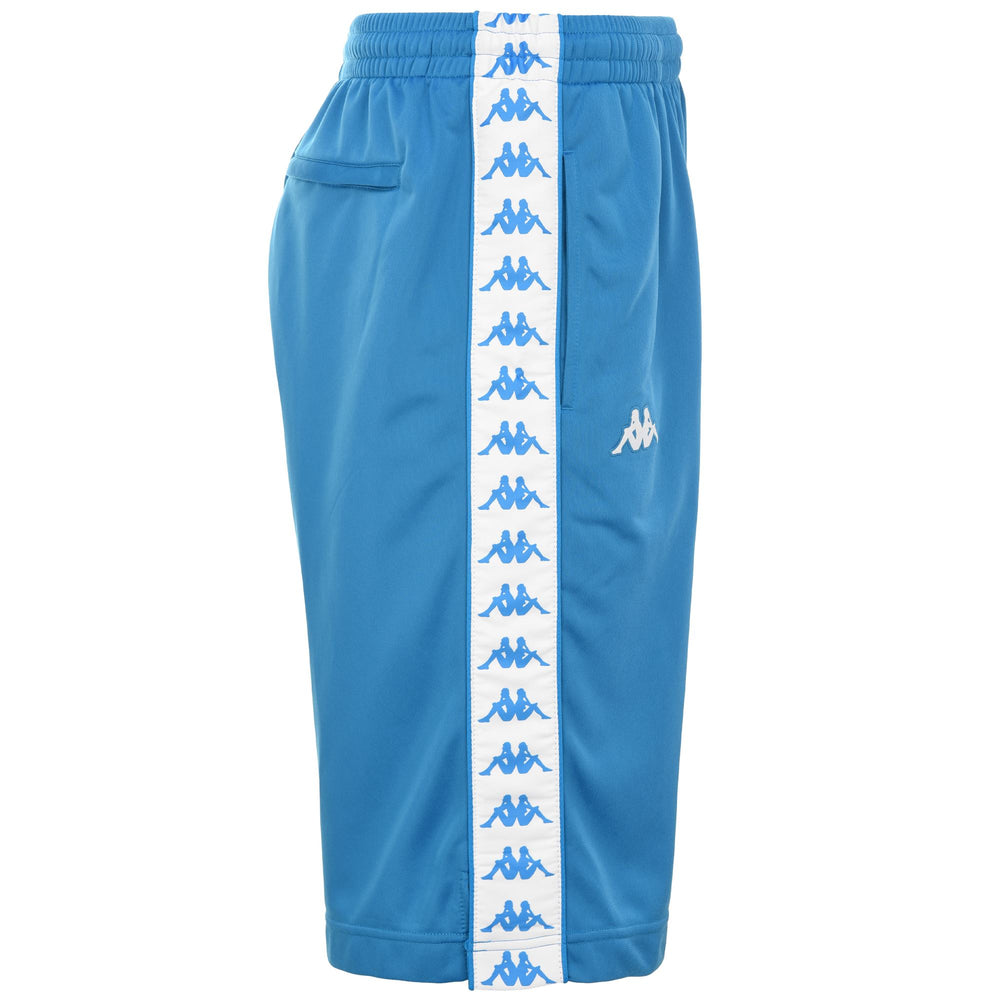 Shorts Man 222 BANDA   TREADWELLZ Sport  Shorts BLUE SMURF-WHITE Dressed Front (jpg Rgb)	