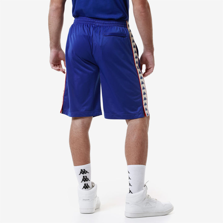 Shorts Man 222 BANDA   TREADWELLZ Sport  Shorts BLUE ROYAL-WHITE ANTIQUE-RED Detail Double				