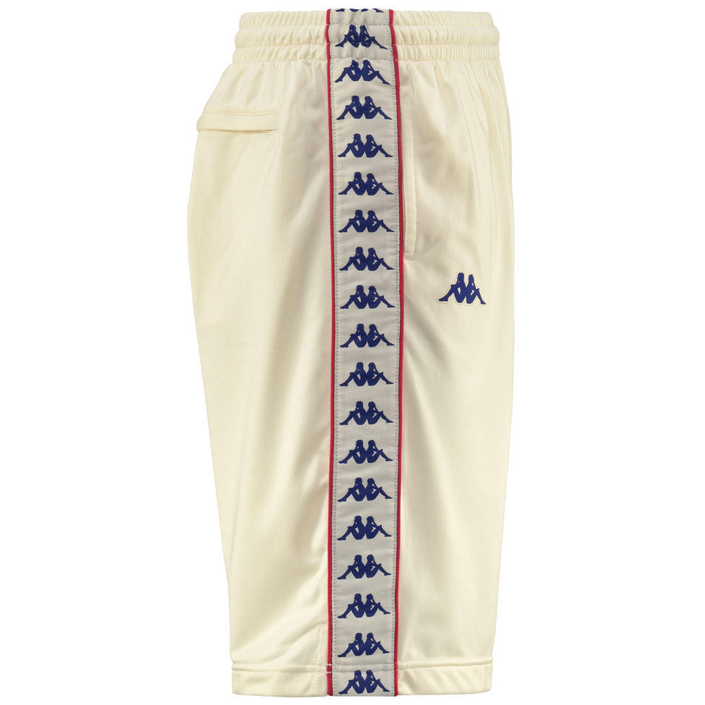 Shorts Man 222 BANDA   TREADWELLZ Sport  Shorts WHITE ANTIQUE-BLUE ROYAL-RED Dressed Front (jpg Rgb)	