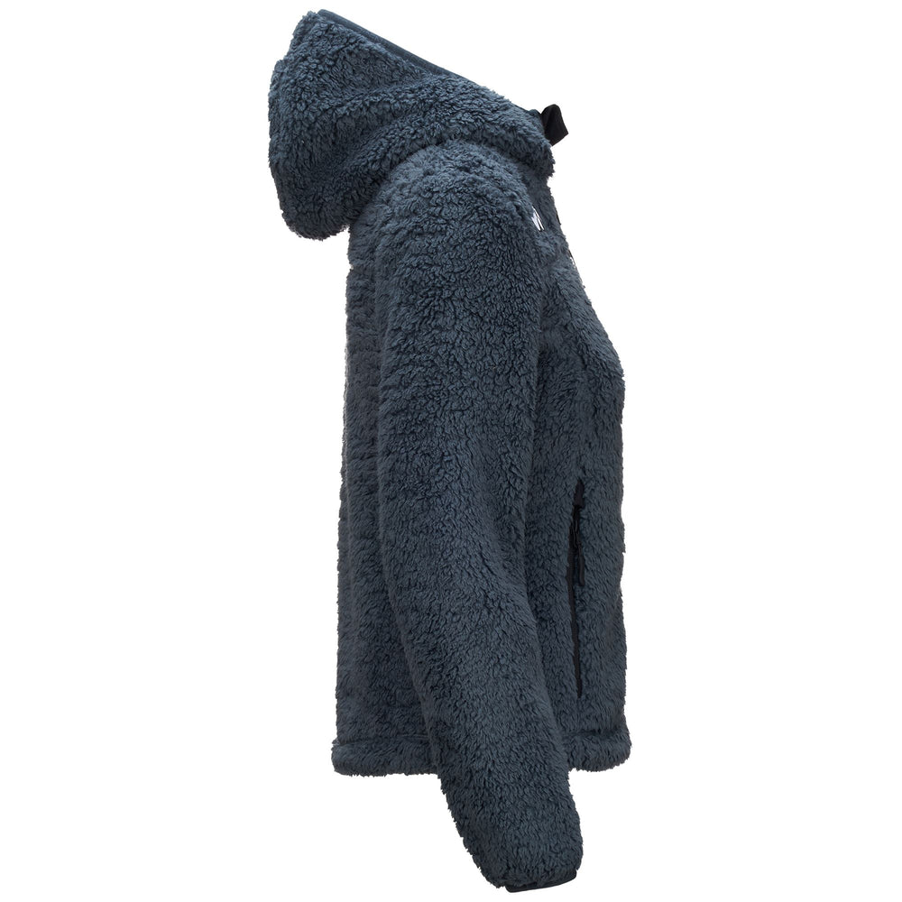 Fleece Woman 6CENTO 645S Jacket GREY ASPHALT Dressed Front (jpg Rgb)	