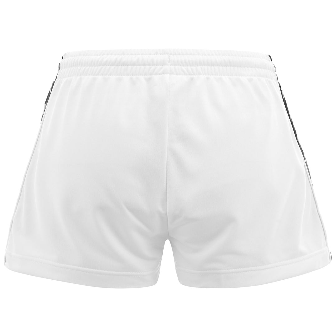 Shorts Woman 222 BANDA   LADYTREAD Sport  Shorts WHITE - BLACK Dressed Side (jpg Rgb)		