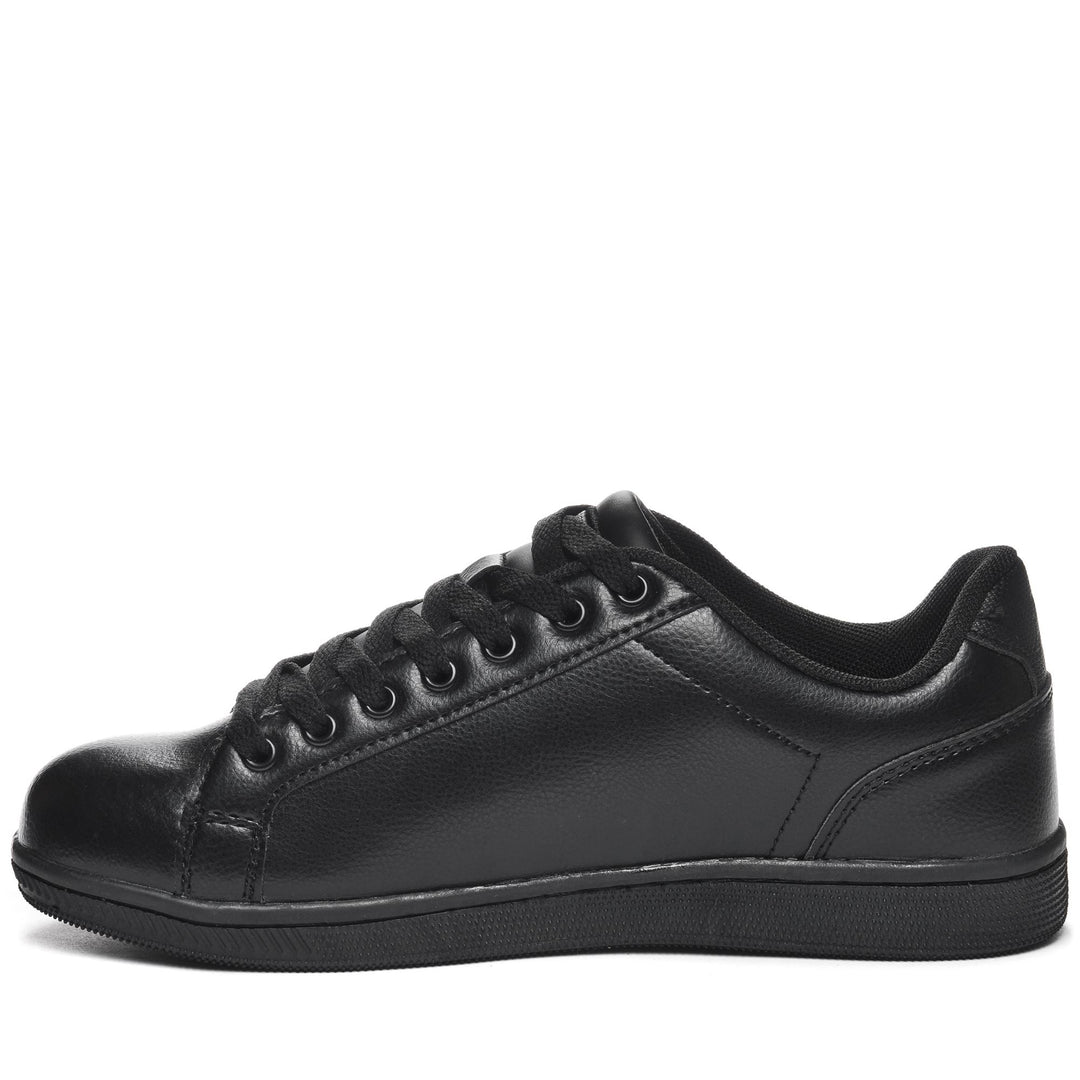 Sneakers Unisex LOGO  GALTER 5 Low Cut BLACK Dressed Side (jpg Rgb)		