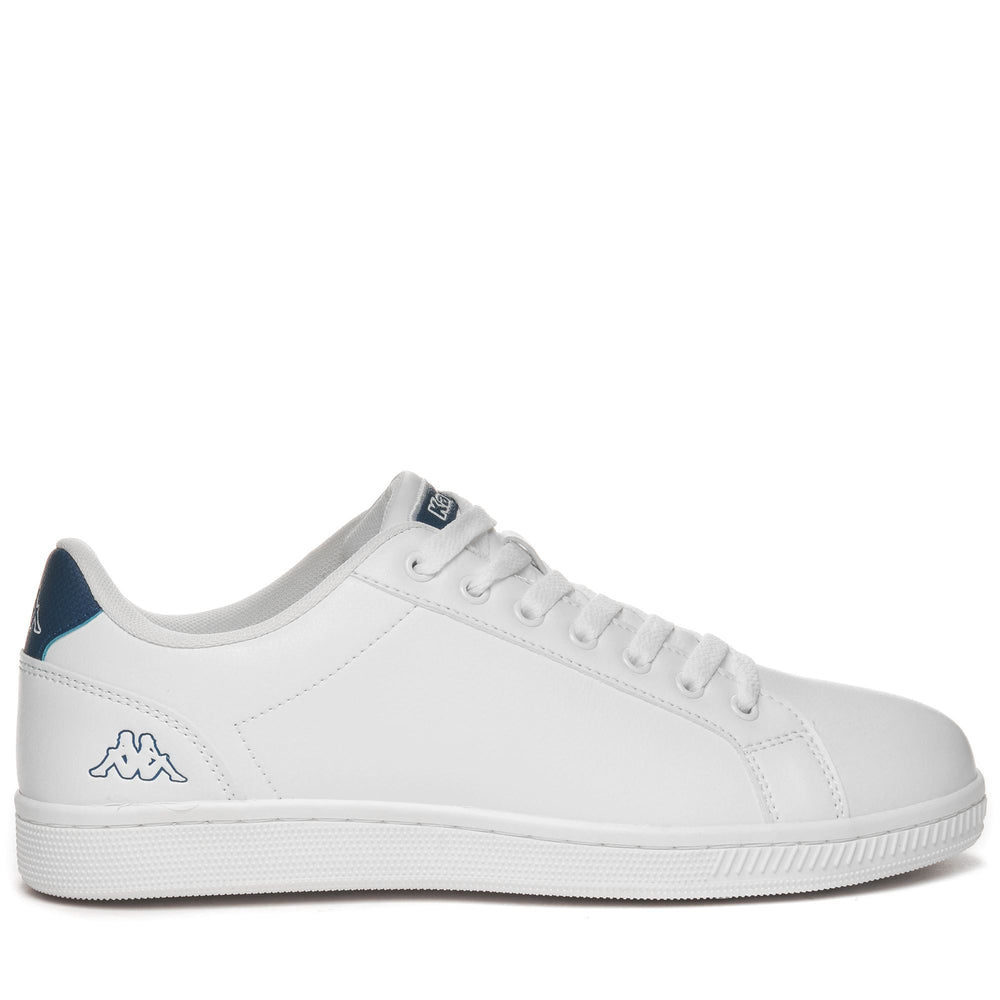 Sneakers Unisex LOGO  GALTER 5 Low Cut WHITE-BLUE PETROL Photo (jpg Rgb)			