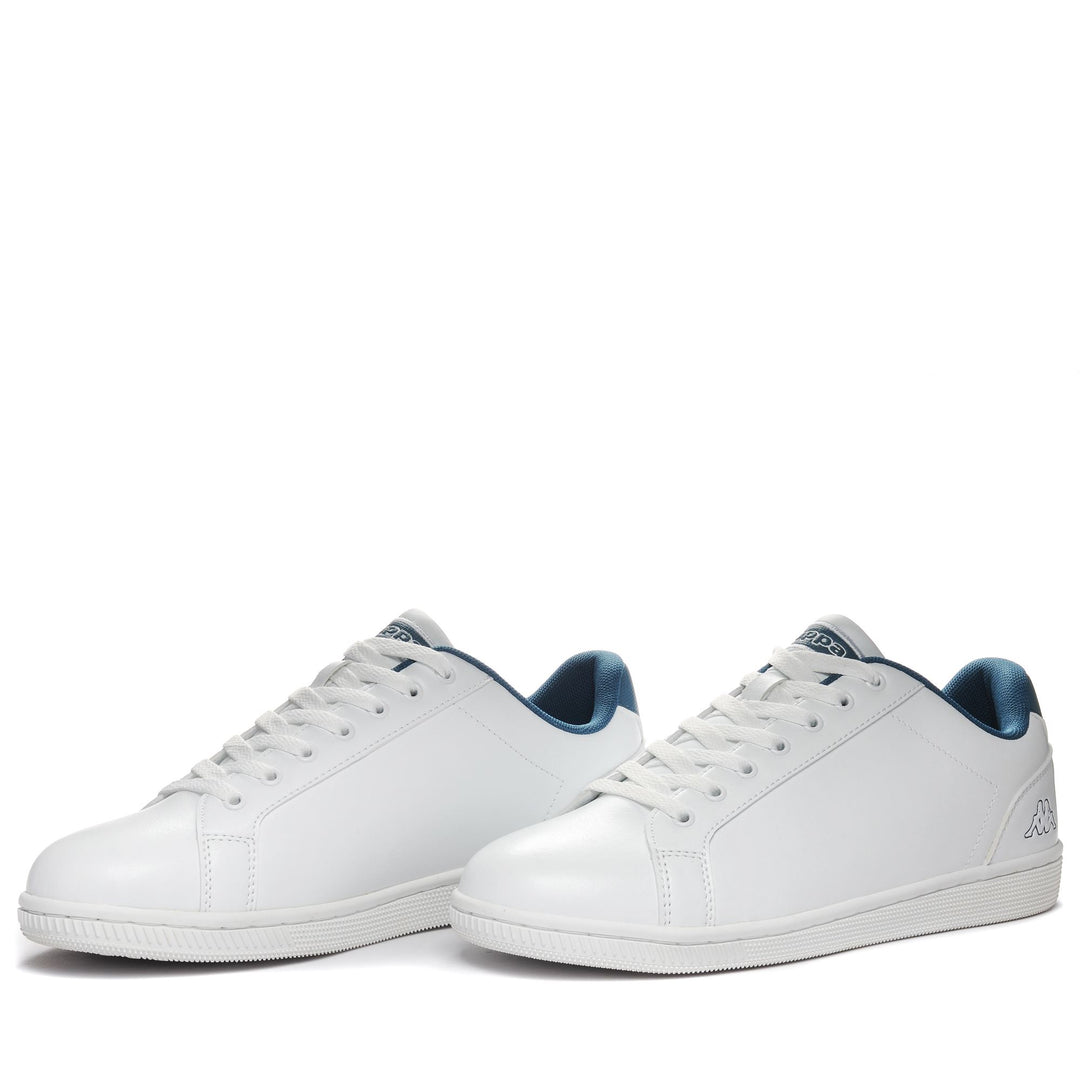 Sneakers Unisex LOGO  GALTER 5 Low Cut WHITE-BLUE DK Detail (jpg Rgb)			