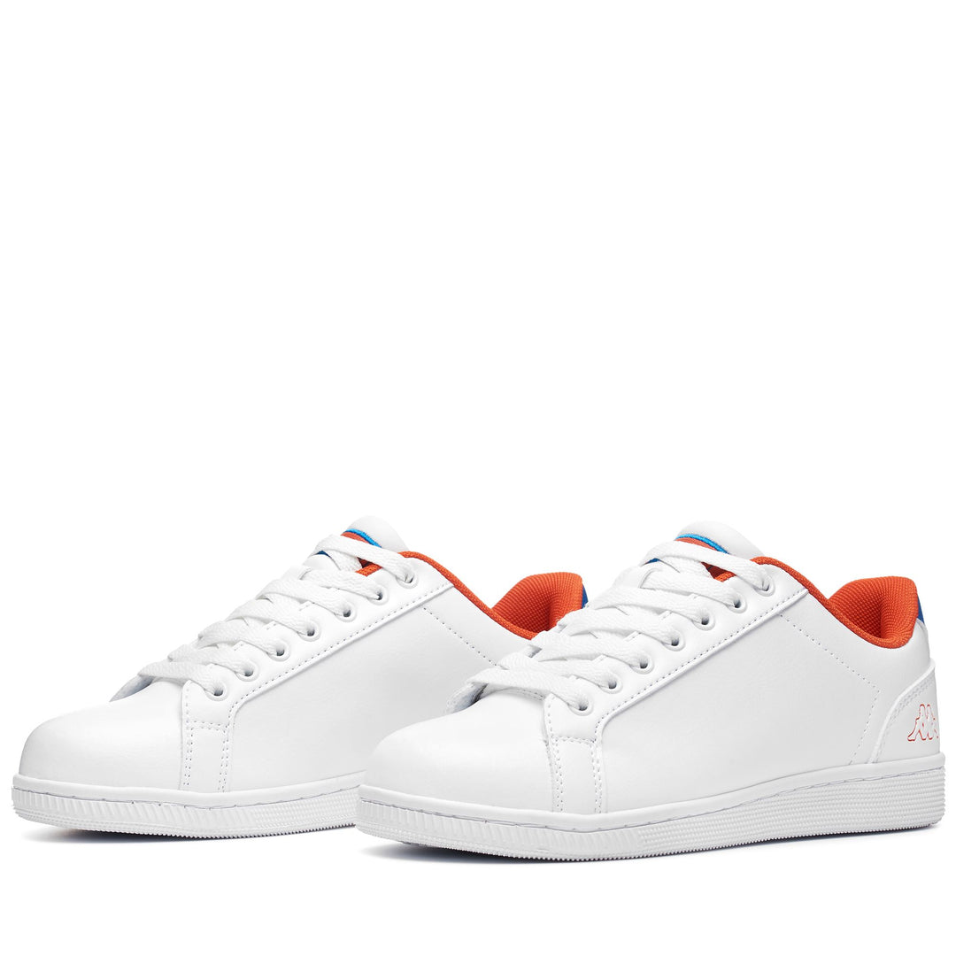 Sneakers Unisex LOGO  GALTER 5 Low Cut WHITE-ORANGE DK Detail (jpg Rgb)			