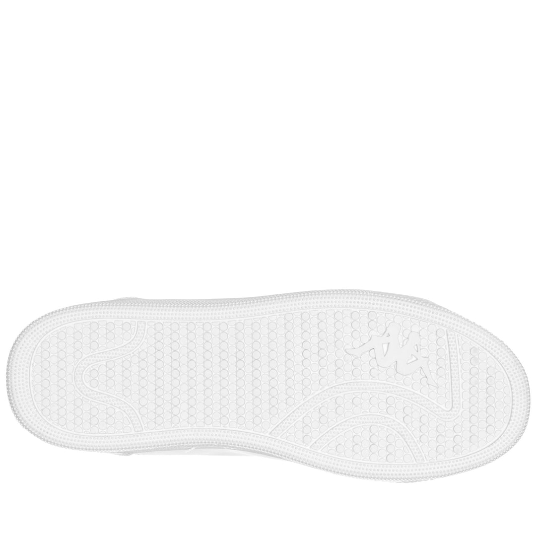 Sneakers Unisex LOGO  GALTER 5 Low Cut WHITE-ORANGE DK Dressed Front (jpg Rgb)	