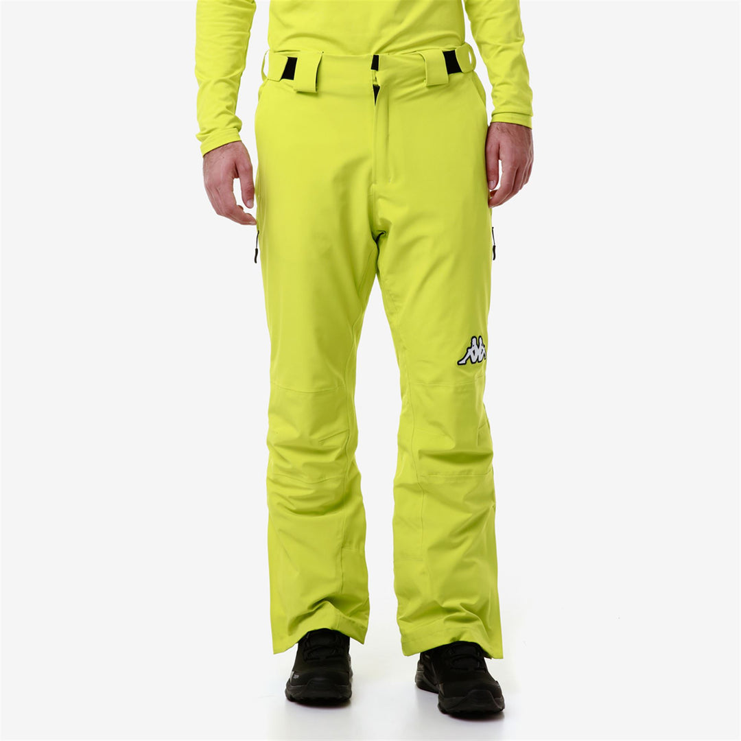 Pants Man 6CENTO 664 Sport Trousers GREEN LIME - BLACK Detail (jpg Rgb)			