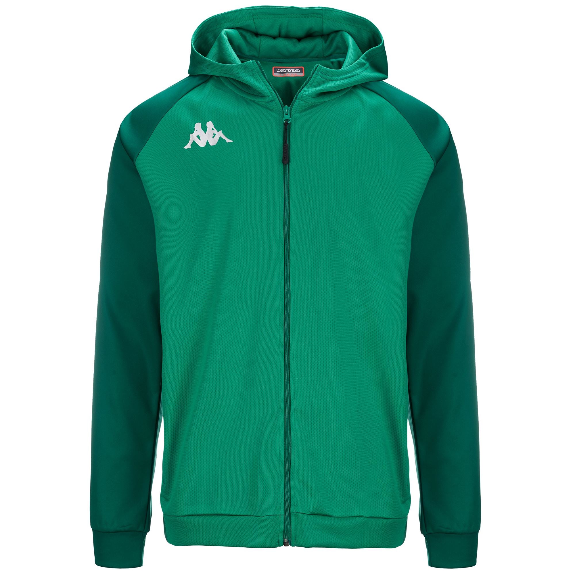 Fleece Man KAPPA4SOCCER TORTONA Jacket Green Bosphorus-Green Galapagos