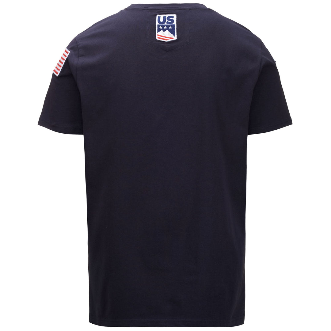 T-ShirtsTop Unisex AYBA2 FLAG US T-Shirt BLUE DK NAVY Dressed Side (jpg Rgb)		