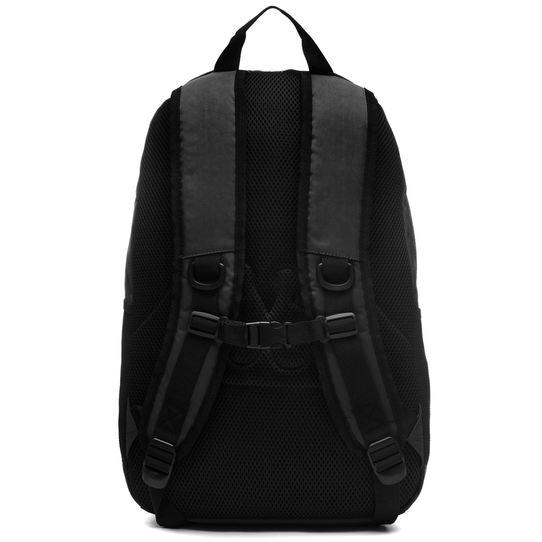 Bags Unisex AUTHENTIC ZAIX Backpack BLACK - WHITE ANTIQUE Dressed Side (jpg Rgb)		