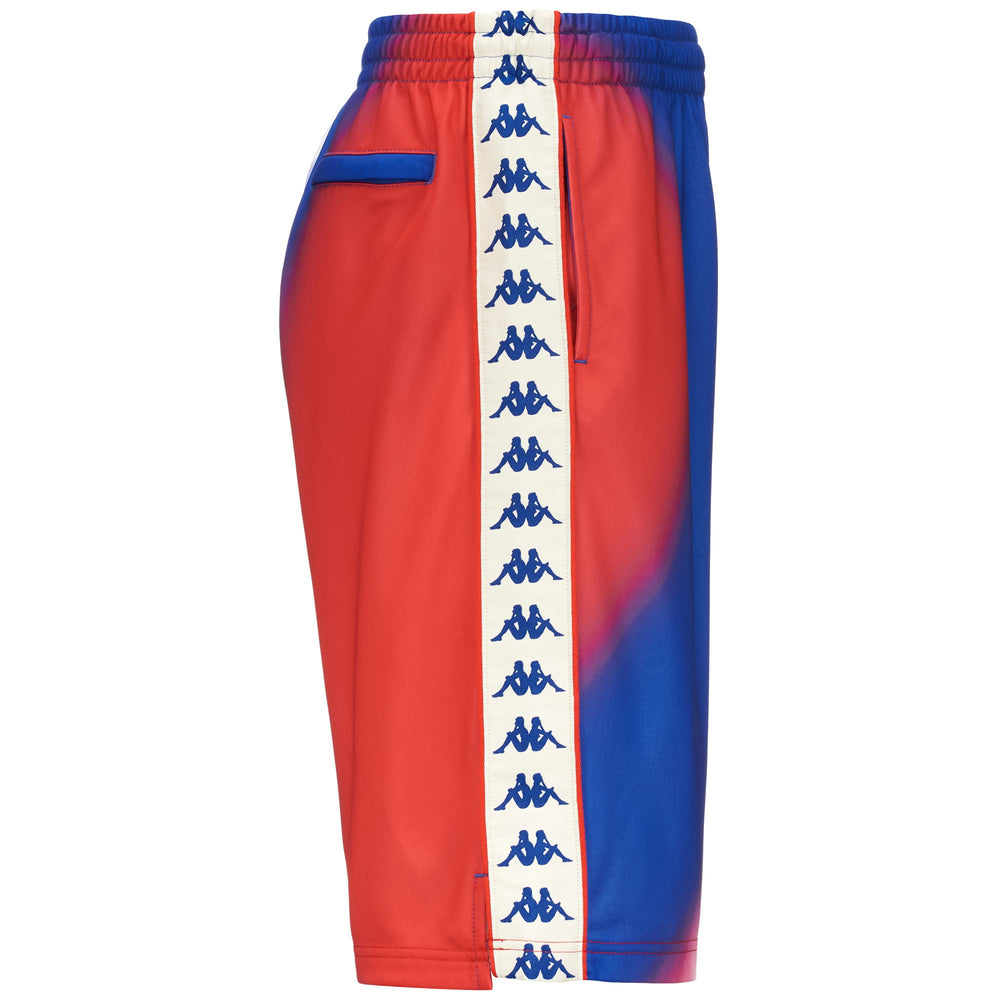 Shorts Man 222 BANDA SAIO 2 GRAPHIK Sport  Shorts GRAPHIK BLUE ROYAL-RED-WHITE ANTIQUE Dressed Front (jpg Rgb)	