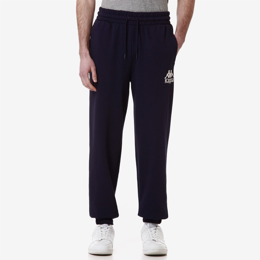 Pants Man AUTHENTIC GOTHENBURG 2 Sport Trousers BLUE MARINE - WHITE ANTIQUE Detail (jpg Rgb)			