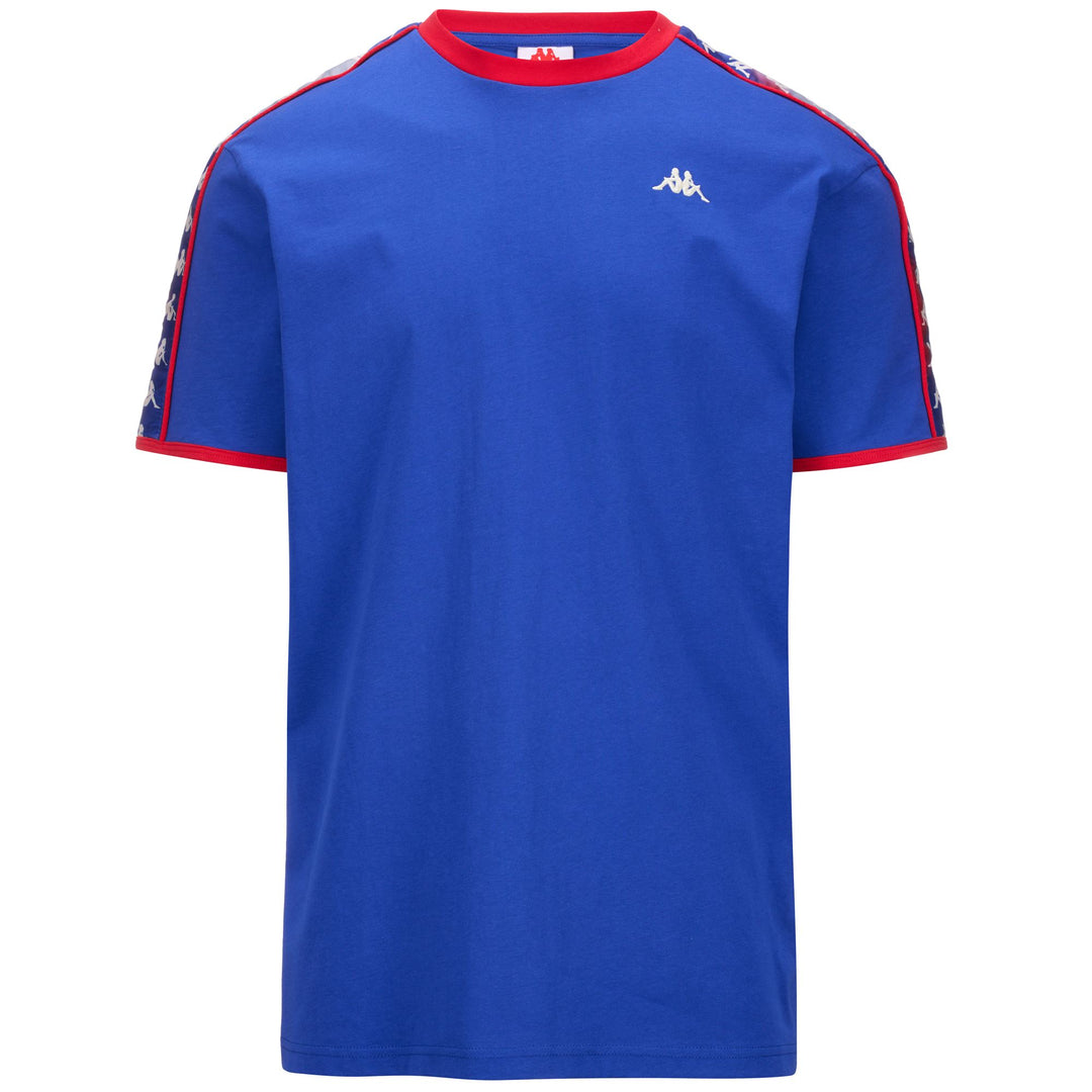 T-ShirtsTop Man 222 BANDA LILOGT T-Shirt GRAPHIK TAPE BLUE ROYAL-RED-GREY Photo (jpg Rgb)			