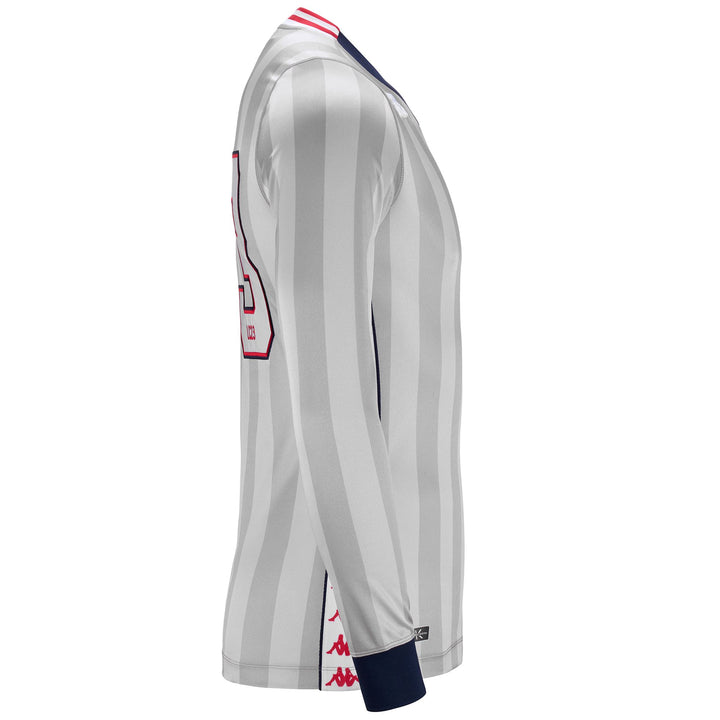 Active Jerseys Man 222 BANDA KOMBAT 2024 SSC BARI Shirt SILVER -BLUE NAVY-RED-WHITE Dressed Back (jpg Rgb)		