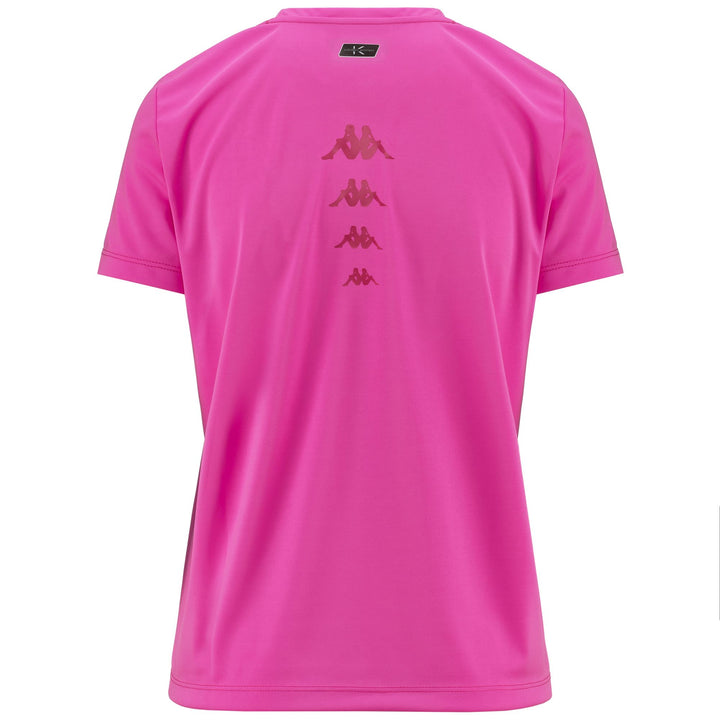 T-ShirtsTop Woman ERIA T-Shirt NEON PINK Dressed Side (jpg Rgb)		