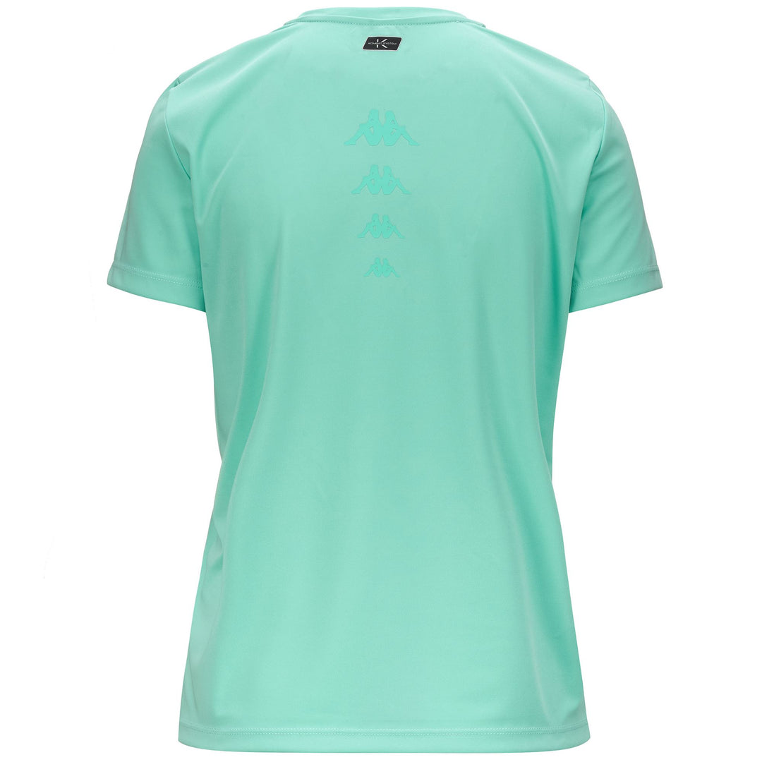 T-ShirtsTop Woman ERIA T-Shirt GREEN LT OCEAN Dressed Side (jpg Rgb)		