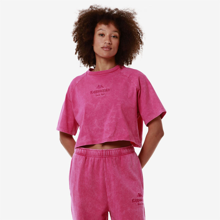 T-ShirtsTop Woman AUTHENTIC PREMIUM LUMY T-Shirt FUCHSIA-FUCHSIA PURPLE Detail (jpg Rgb)			