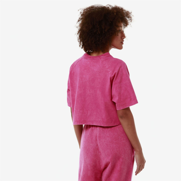 T-ShirtsTop Woman AUTHENTIC PREMIUM LUMY T-Shirt FUCHSIA-FUCHSIA PURPLE Detail Double				
