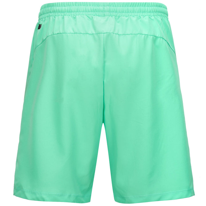 Shorts Man KOMBAT   PADEL FIVIO Sport  Shorts GREEN SPRING Dressed Side (jpg Rgb)		