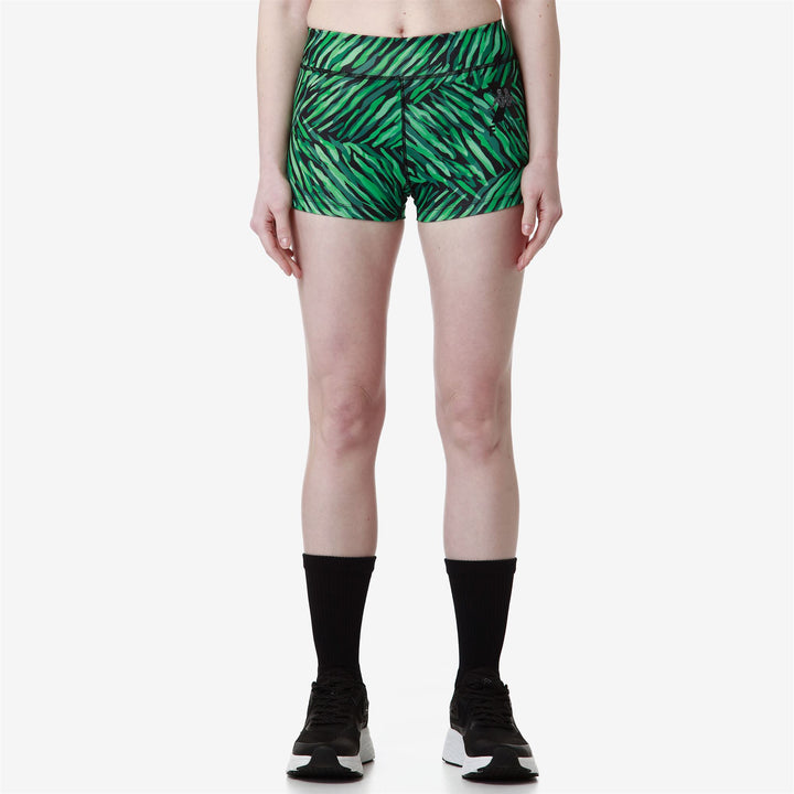 Shorts Woman KOMBAT WKT EFRIVOLA Sport  Shorts BLACK - GREEN JADE - GREEN CABBAGE - GREEN SPRING - GREEN POSY - GREEN FORMAL Detail (jpg Rgb)			