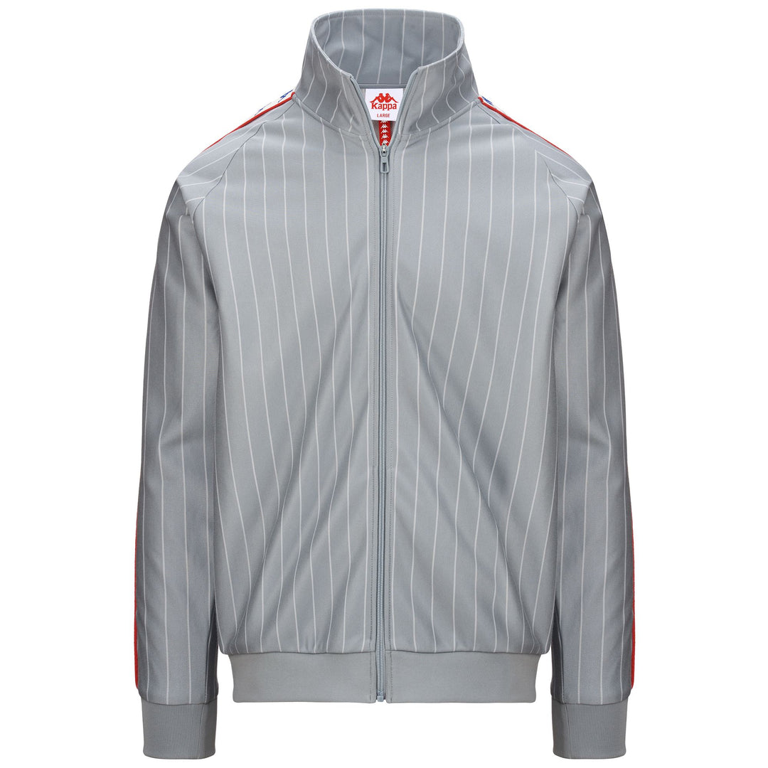 Fleece Man 222 BANDA LAURO Jacket GREY-WHITE ANTIQUE-RED Photo (jpg Rgb)			
