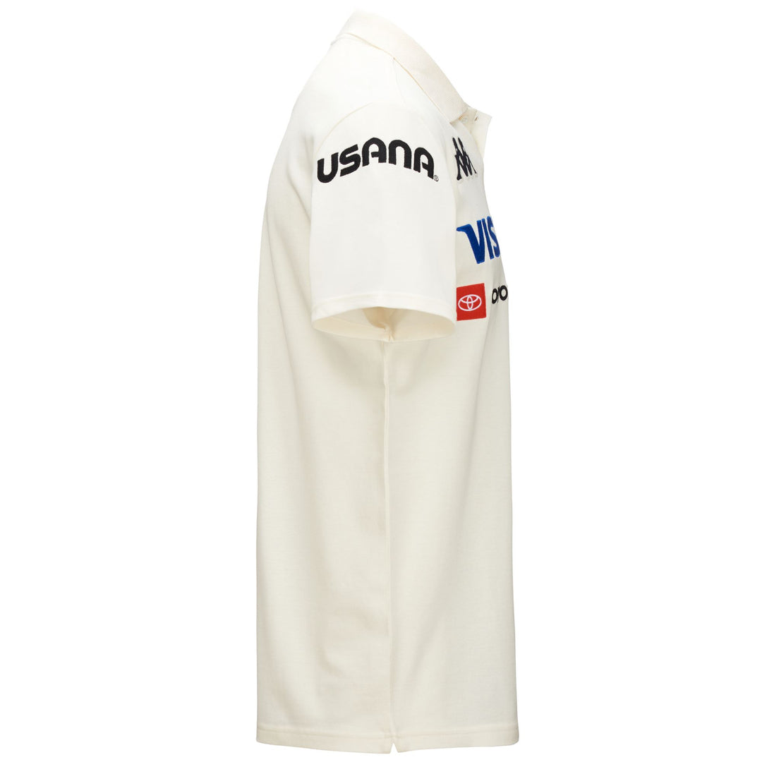 Polo Shirts Man  ANGAT US Polo WHITE COCONUT Dressed Front (jpg Rgb)	