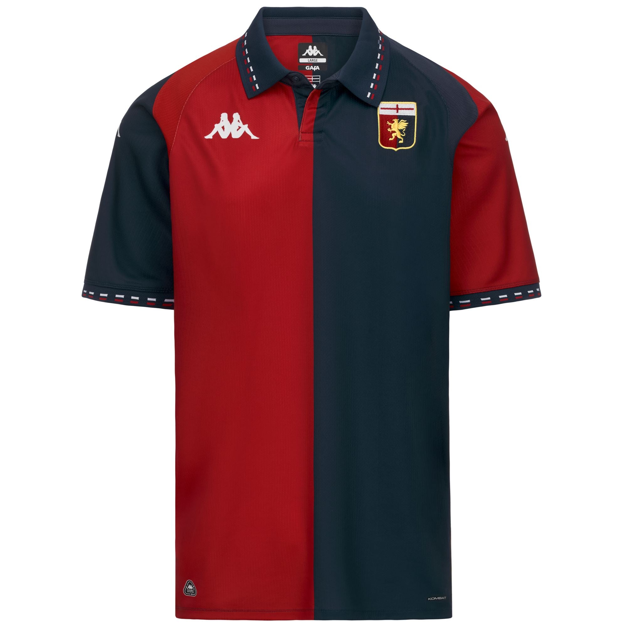 Active Jerseys Man KOMBAT 2027 HOME GENOA Shirt Red Blaze-Blue