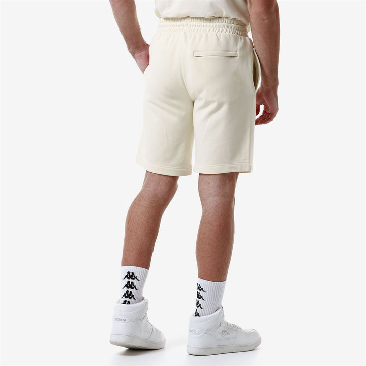Shorts Man AUTHENTIC UPPSALA 2 Sport  Shorts WHITE ANTIQUE - GREY ANTHRACITE Detail Double				