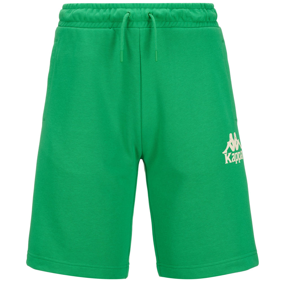 Shorts Man AUTHENTIC UPPSALA 2 Sport  Shorts GREEN FERN - WHITE ANTIQUE Photo (jpg Rgb)			