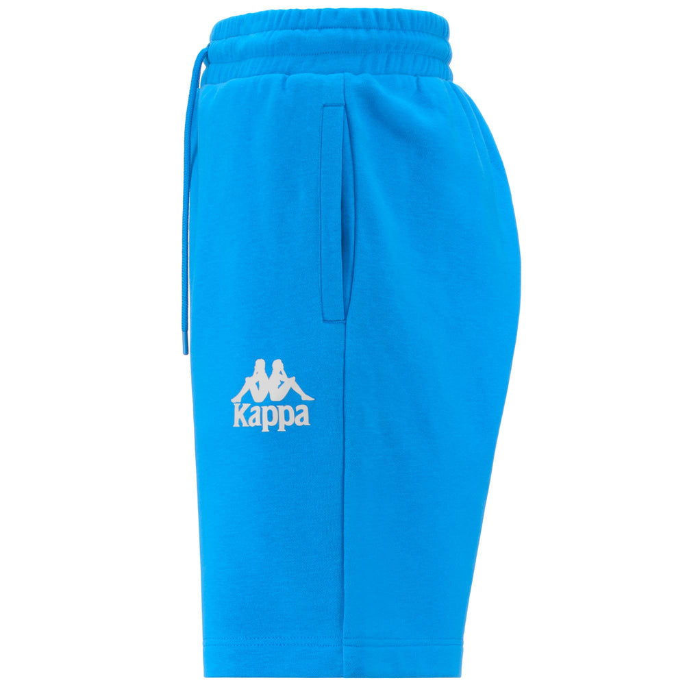 Shorts Man AUTHENTIC UPPSALA 2 Sport  Shorts BLUE MALIBU - WHITE ANTIQUE Dressed Front (jpg Rgb)	