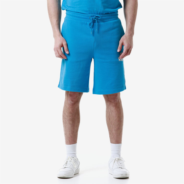 Shorts Man AUTHENTIC UPPSALA 2 Sport  Shorts BLUE MALIBU - WHITE ANTIQUE Detail (jpg Rgb)			