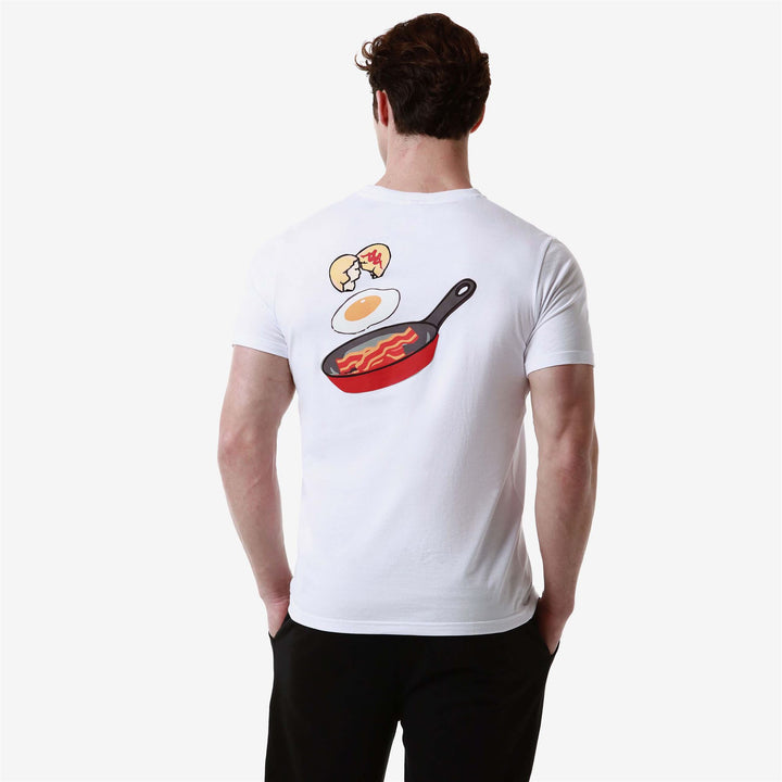 T-ShirtsTop Man AUTHENTIC GRAPHIK LANEZ T-Shirt WHITE Detail Double				