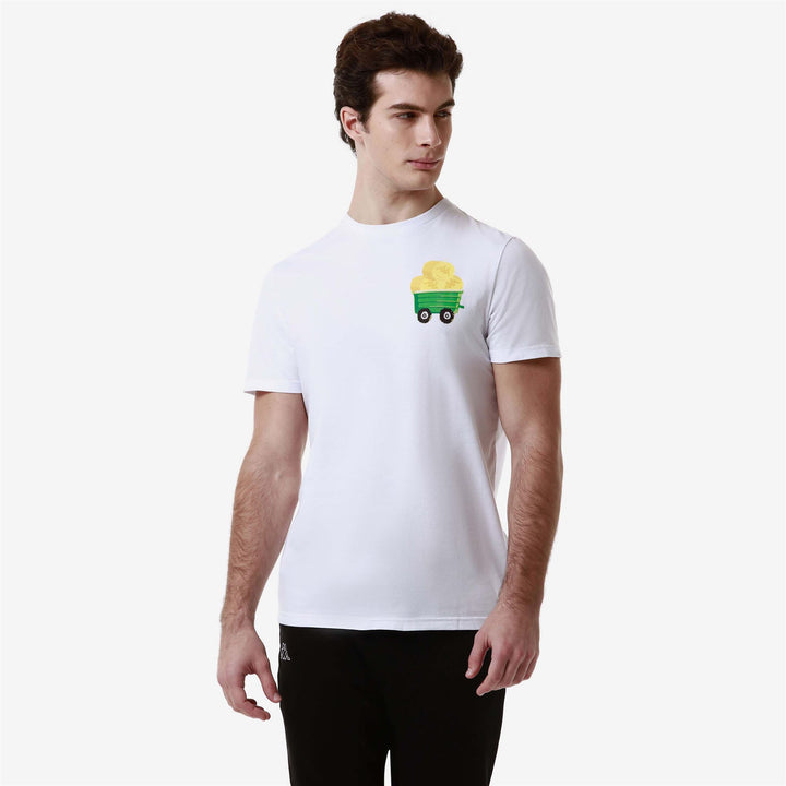 T-ShirtsTop Man AUTHENTIC GRAPHIK LEVEN T-Shirt WHITE Detail (jpg Rgb)			