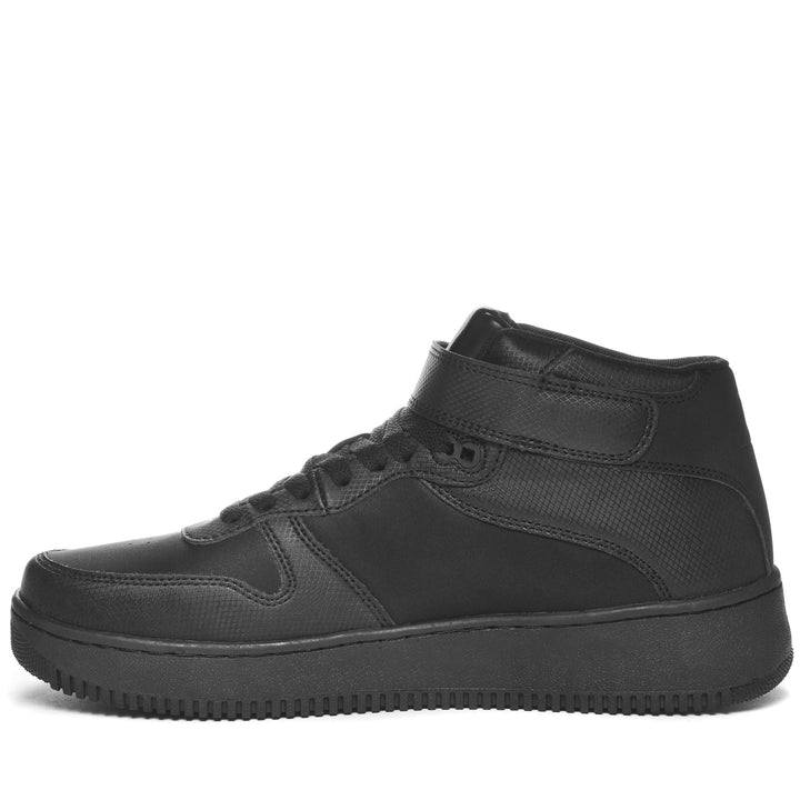 Sneakers Unisex LOGO MASERTA MD V Mid Cut BLACK Dressed Side (jpg Rgb)		