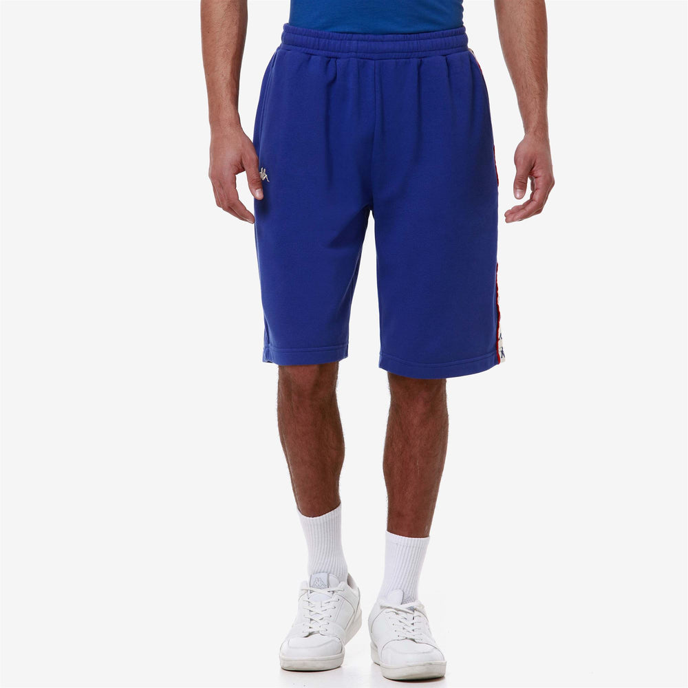 Shorts Man 222 BANDA SURRO Sport  Shorts BLUE ROYAL-WHITE ANTIQUE-RED Detail (jpg Rgb)			