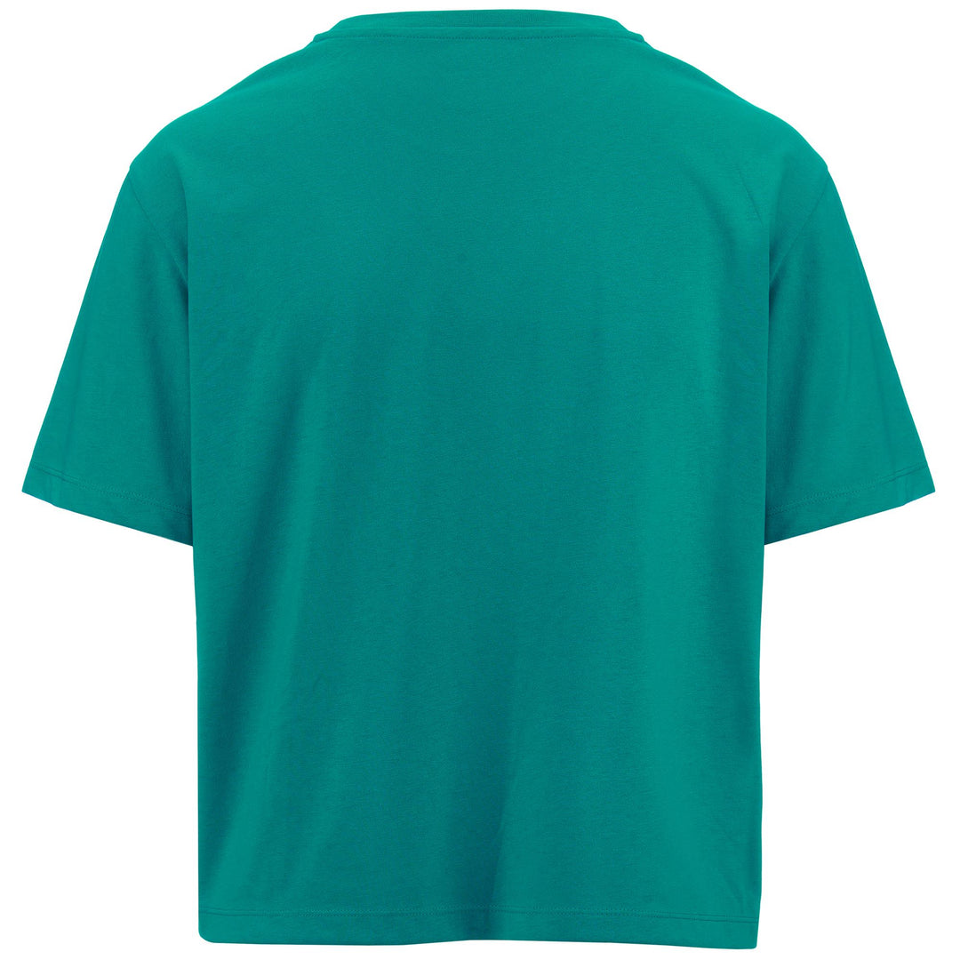 T-ShirtsTop Woman LOGO FREGA T-Shirt GREEN COLUMBIA Dressed Side (jpg Rgb)		